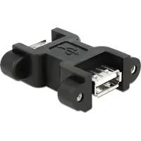 DeLOCK Adaptateur USB 2.0, A femelle - A femelle, avec connecteur à visser