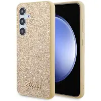 GUESS Coque Glitter Flakes pour Samsung Galaxy S24 - Doré