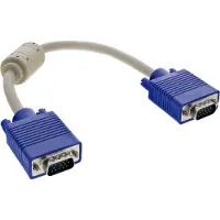 InLine 17803 Câble VGA - Câbles VGA (0,3m, VGA (D-Sub), VGA (D-Sub)) Beige, bleu