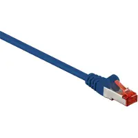 Goobay Câble patch CAT 6, S/FTP (PiMF), bleu, 50 m - Conducteur en cuivre (CU), gaine de câble sans halogène (LSZH)