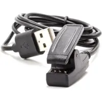 VHBW Câble De Charge Compatible Avec Garmin Approach S20 Smartwatch, Montre De Fitness - Station De Charge, Noir, 100 Cm