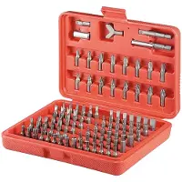 Fixpoint 77045 Jeu d'embouts, 100 pièces - en acier à outils de haute qualité