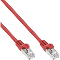 InLine 72515R Câble de raccordement, SF/UTP, Cat.5e, rot, 15m