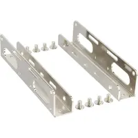 W&K Rails de montage des disques durs et des disques SSD 6,35 cm 2,5 à 8,89 cm 3,5 pouces