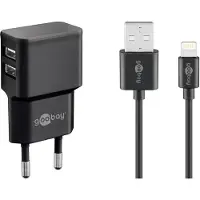 Wentronic Chargeur USB + câble Lightning iPhone - 2400 mA