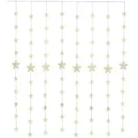 Goobay 57941 Rideau étoilé LED 80 avec télécommande, fonction minuterie, 8 modes d'éclairage, variateur et transformateur extérieur 31 V, blanc chaud (3000 K)