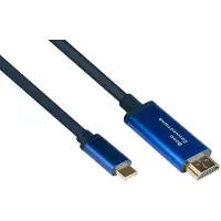 GOOD CONNECTIONS Adapterkab SmartFLEX USB-C an HDMI blau 2m