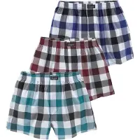 Le jogger Boxers turquoise / bleu roi / lie de vin / blanc