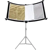 Caruba Curved Face Reflector Pro Kit 110cm x 60cm (incl. kit d'extension)