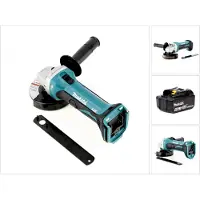 Makita BGA 452 Meuleuse d'angle sans fil 18V Li-ion 115 mm + 1x Batterie BL1830 B