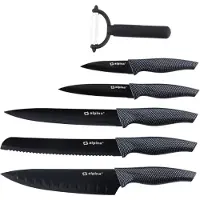 Alpina set de couteaux, 6 pièces, noir