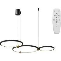 Toolight Lampe Suspendue APP752-30-40-50 Ring Black