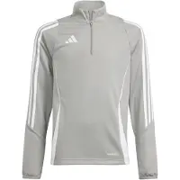 Adidas Tiro24 Half Zip Sweatshirt Gris 5-6 Years Enfants
