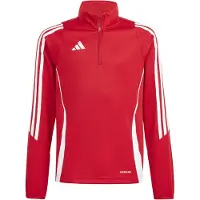 Adidas Tiro24 Half Zip Sweatshirt Rouge 15-16 Years Enfants