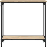 vidaXL Table console sonoma gris 75x30,5x75 cm bois d'ingénierie