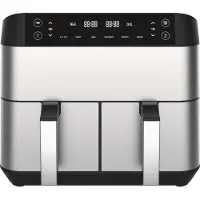 Niceey Double Airfryer XXL - 8L - 2460W - Silver
