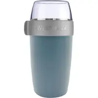 Westmark Gobelet à céréales, Lunch box, Bleu, Transparent, Gris