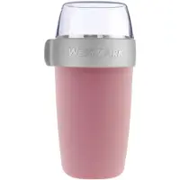 Westmark Müslibecher 700ml, Lunch box, Transparent, Gris, Pink, Rose