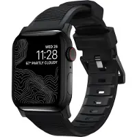 Nomad Bracelet robuste FKM Apple Watch | 44/45/46/49 mm - Noir / Noir