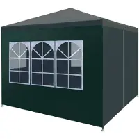 vidaXL Tente de réception 3x3 m Vert