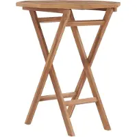 vidaXL Table pliable de jardin 60x60x75 cm Bois de teck solide