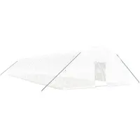 vidaXL Serre avec cadre en acier blanc 120 m² 20x6x2,85 m