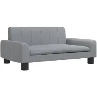 The Living Store Lit pour chien gris clair 70x45x30 cm tissu
