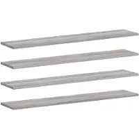 vidaXL Étagères murales 4 pcs sonoma gris 100x20x1,5cm bois ingénierie