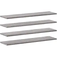 vidaXL Étagères murales 4 pcs sonoma gris 80x20x1,5 cm bois ingénierie