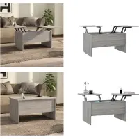 vidaXL Table basse Gris Sonoma 80x50x42,5 cm Bois composite - Table basse - Tables basses - Table d'appoint - Table de salon