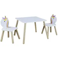 Home Deco Kids Table Et 2 Chaises Licorne Lily