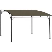 The Living Store Protection solaire de jardin 3x3x2,55 m Taupe