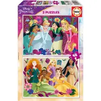 Educa Borras Puzzle 2 x 48 - Princesses disney