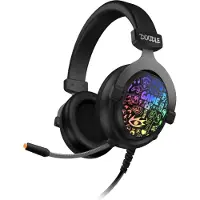 Connect IT Słuchawki Doodle RGB Czarne (CHP-6501-BK) (Filaire), Casque gaming, Noir