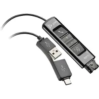 HP Poly POLY Adaptateur DA85 USB vers QD Noir TAA