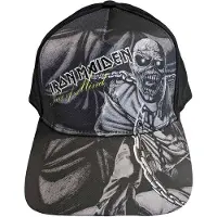 Iron Maiden Casquette Piece Of Mind Greyscale Black