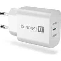 Connect IT Adaptateur de charge Voyager2 1×USB-C, 25W PD, BLANC