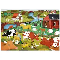 Educa - Puzzle MAX pour enfants avec une image amusante d'animaux de la ferme. 28 grandes pièces (19955)