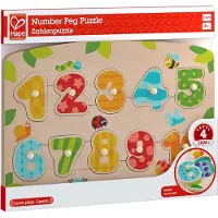 Hape Puzzle à chevilles numérotées