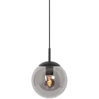 Steinhauer Lampe à suspension en verre noir Bolique Ø 20 cm