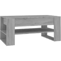 vidaXL Table basse Gris Sonoma 102x55x45 cm Bois composite