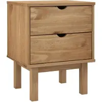 vidaXL Table de chevet OTTA 45x39x57 cm bois de pin massif