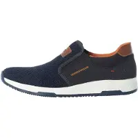 Rieker Chaussons de ville pour hommes, couleur bleue, style décontracté