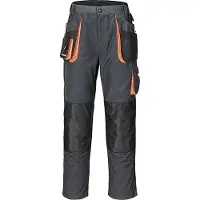 Terrax Pantalon homme taille 46 gris foncé/noir/orange (46)