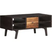 vidaXL Table basse 100x50x45 cm Vieux bois massif