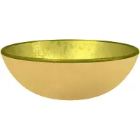 vidaXL Lavabo en verre trempé 35x12 cm Golden
