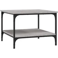 vidaXL Table basse Gris Sonoma 55x55x40 cm Bois composite