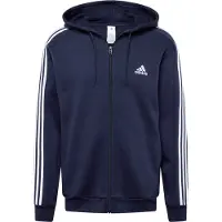 Adidas Essentials Fleece 3 Stripes Full Zip Sweatshirt Bleu M / Regular Homme