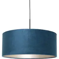 Steinhauer Lampe suspendue Sparkled noir avec velours bleu