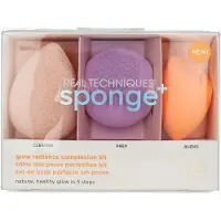 Real Techniques Trousse éponge + Glow Radiance pour le teint 3 pièces